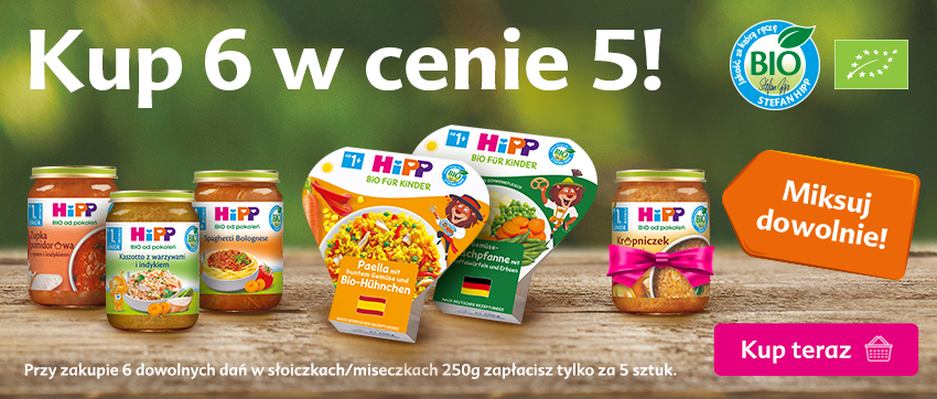 Hipp dania 250 g - kup 6, zapłacisz za 5