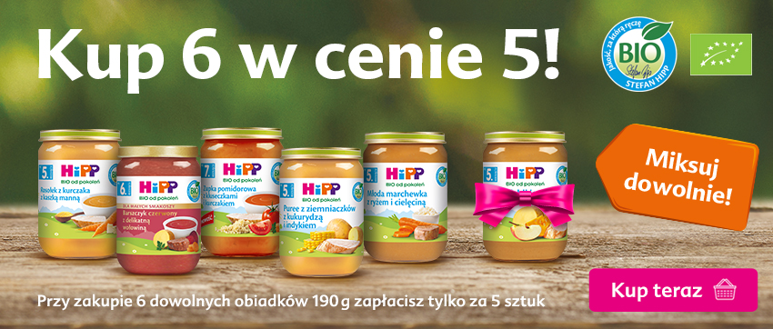 Hipp dania i zupki 190 g - kup 6, zapłacisz za 5