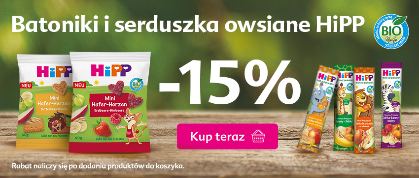 Hipp batoniki i serduszka -15%