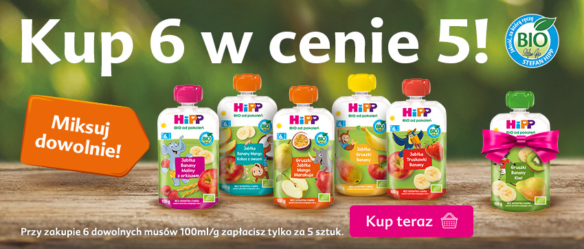Hipp tubki 100 g - 6 w cenie 5