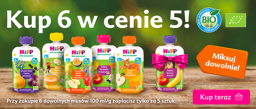 Hipp tubki 100 g - 6 w cenie 5