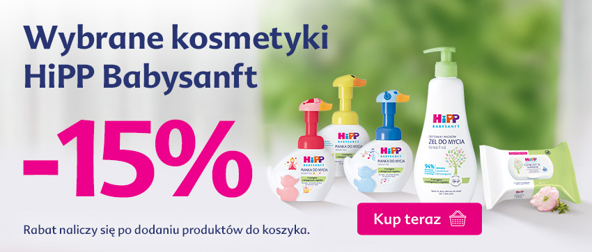 Wybrane kosmetyki HiPP Babysanft - 15% rabatu po dodaniu do koszyka