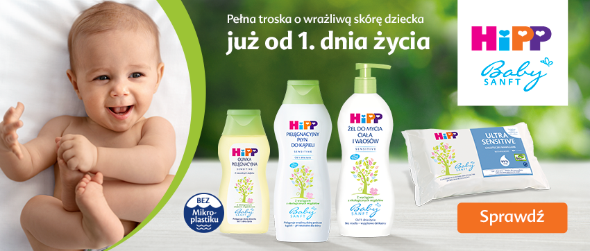 HiPP Kosmetyki - pełna troska o wrażliwą skórę dziecka