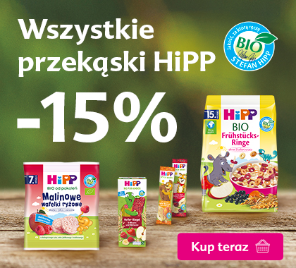 wszystkie przekąski Hipp -15%