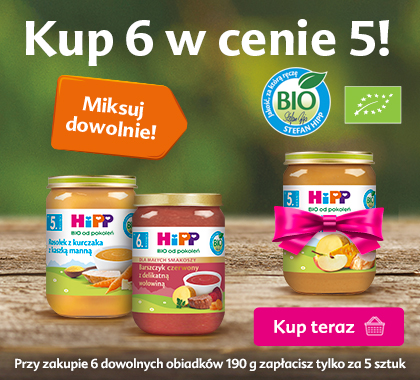 Hipp dania i zupki 190 g - kup 6, zapłacisz za 5