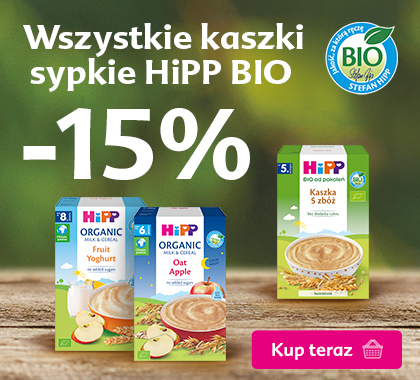 Hipp wszystkie kaszki sypkie - 15% rabatu po dodaniu do koszyka