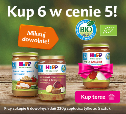 HiPP dania 220g - kup 6 w cenie 5