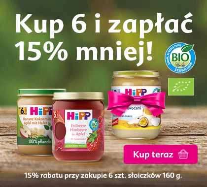 Hipp desery 160 g - 15% rabatu przy zakupie 6 sztuk